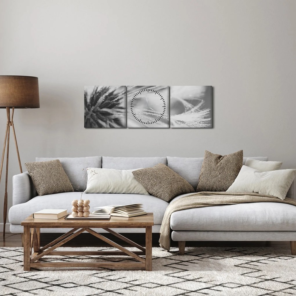Kép - Pitypang (órával) (90x30 cm)