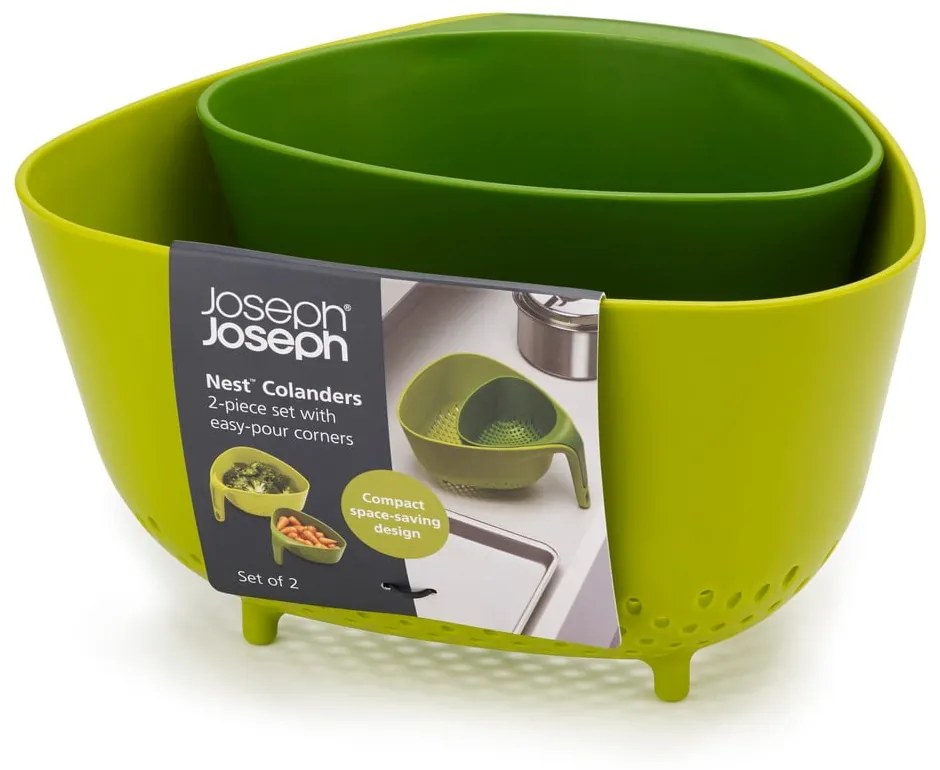 Colanders kompakt szürke tésztaszűrő - Joseph Joseph