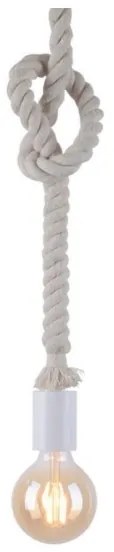 Leuchten Direkt 13572-16 - Csillár zsinóron DIY 1xE27/10W/230V fehér