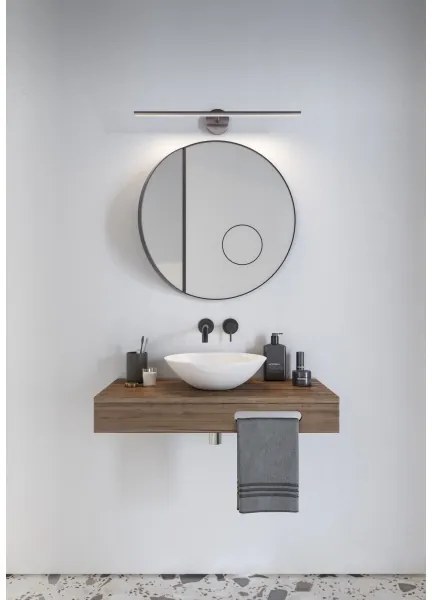 Nordlux LED fürdőszobai tükörvilágítás IP44, 7,2W, 230V, 60 cm, matt króm