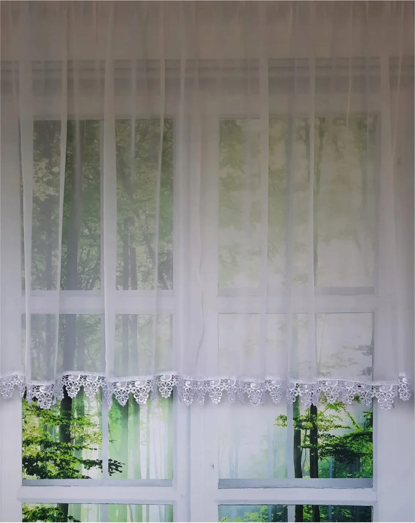 Függöny 400x120,egyenes,fátyol,gipsz 8 cm, szőlő