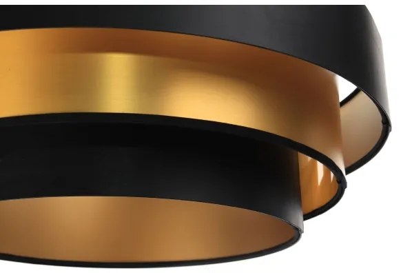 TRINITI lógcsillár 1xE27/60W/230V fekete/arany