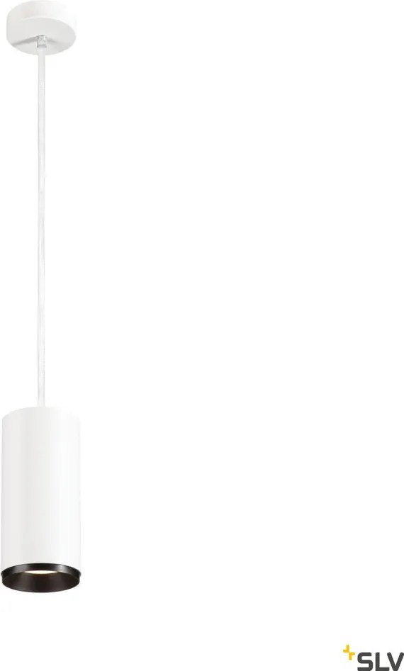 SLV 1004646 NUMINOS PD DALI L Hengeres Függesztett Lámpa Fehér, Fekete LED IP20