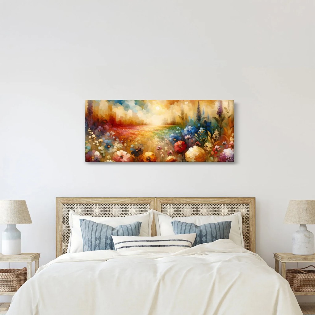 Kép - Színes rét (120x50 cm)
