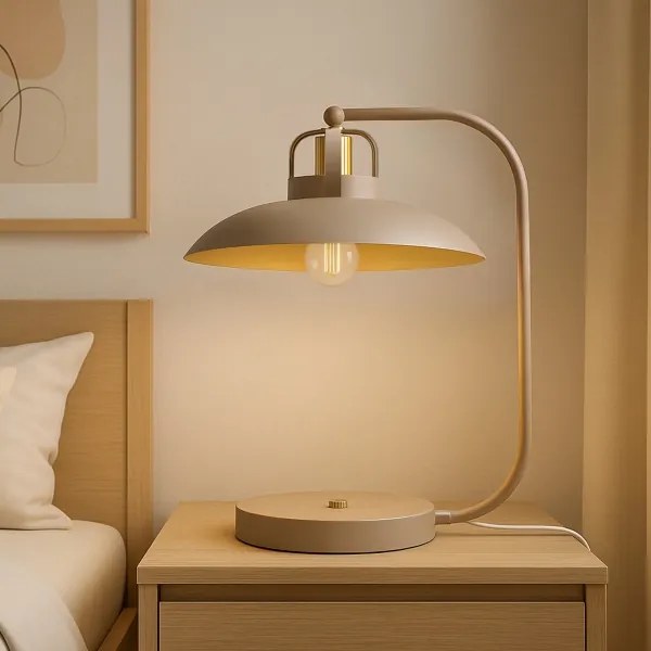 Brilagi - LED Asztali lámpa FLAMENGO 1xE27/60W/230V bézs