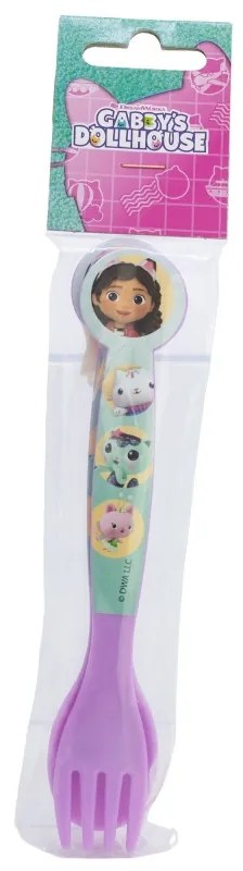 Gabi babaháza Wonderland műanyag evőeszköz készlet - 2 darabos
