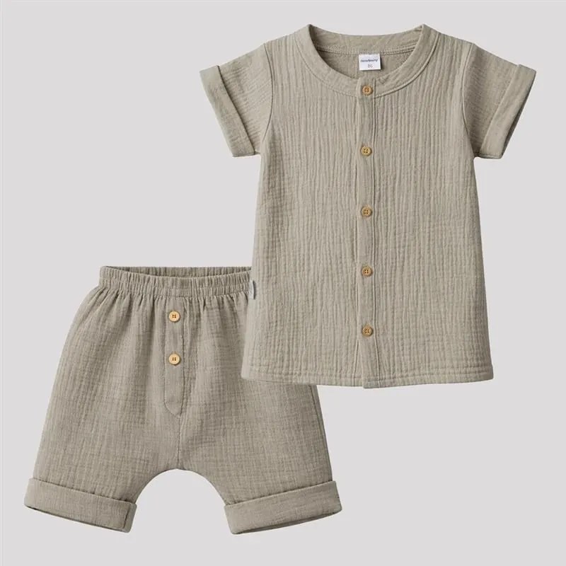 Baba muszlin ing rövidnadrággal New Baby linen, vel. 74 (6-9 h)