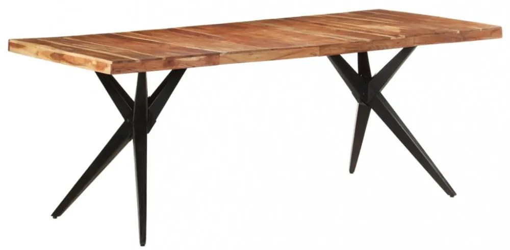 tömör akácfa étkezőasztal 200 x 90 x 76 cm