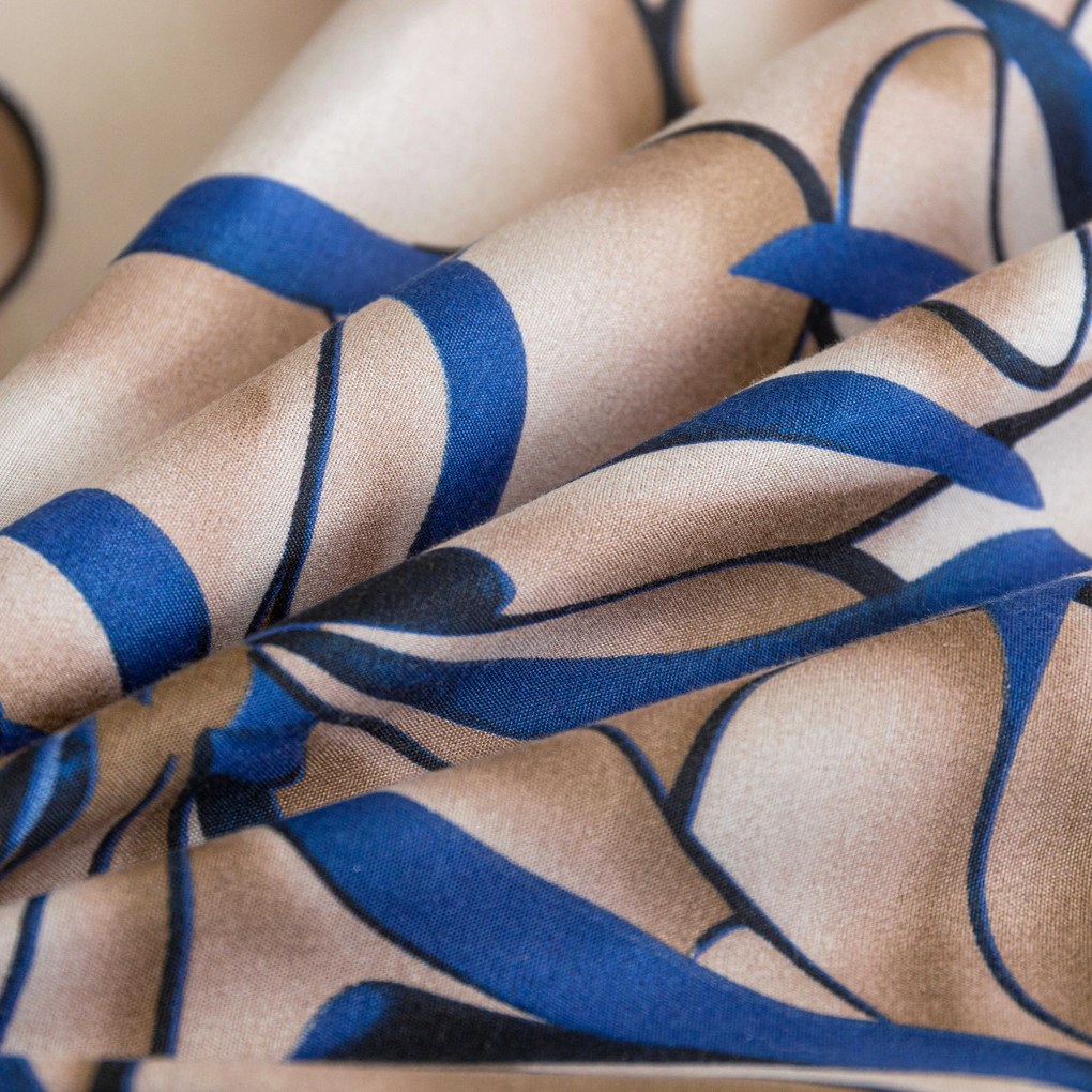 Mikroszálas ágynemű FLORVINA bézs Ágyneműhuzat mérete: 2 db 70 x 90 cm | 200 x 220 cm