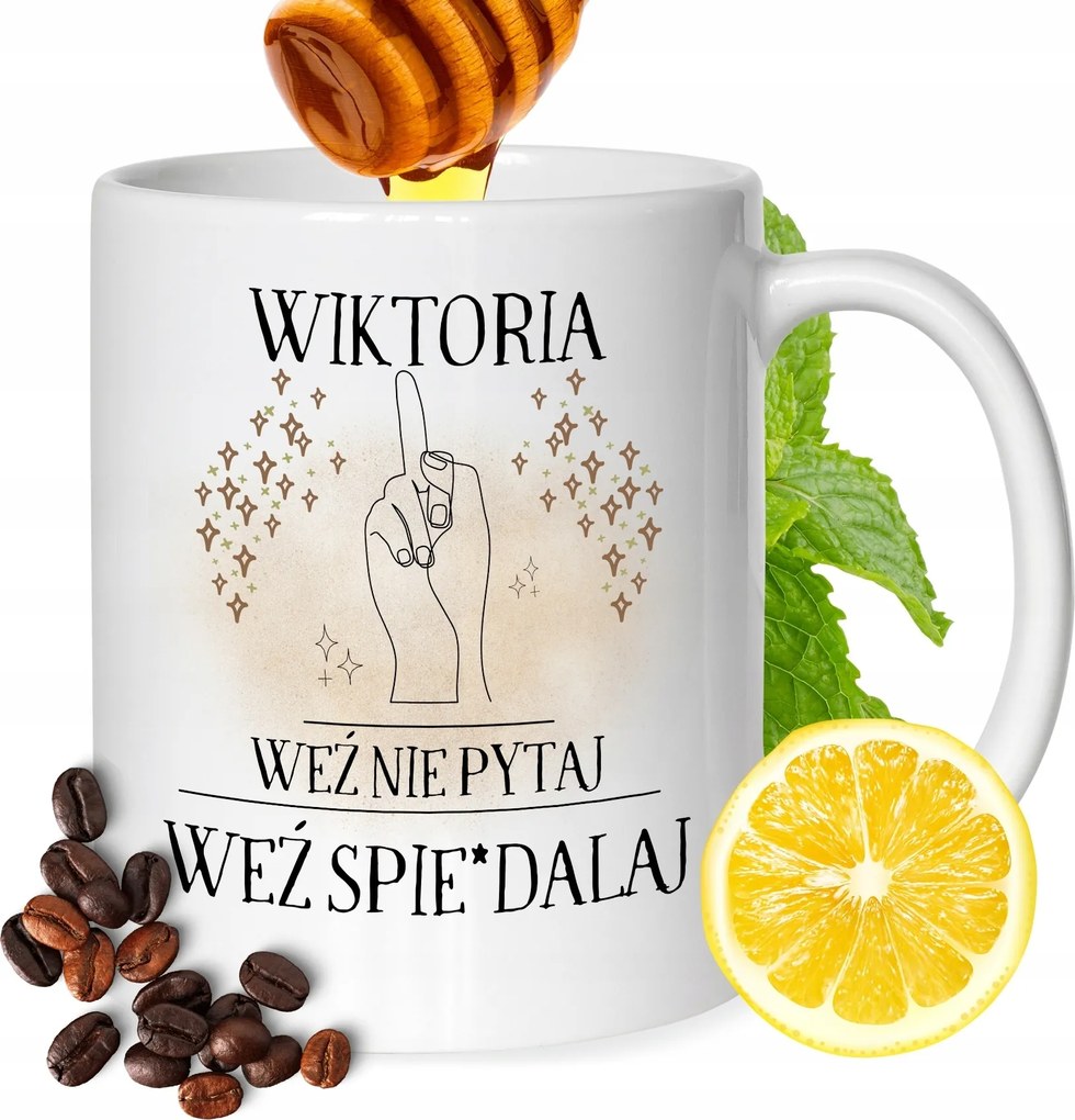 Bögre Viktória Barátnőknek Ajándék Nyomtatott Fehér 330ml