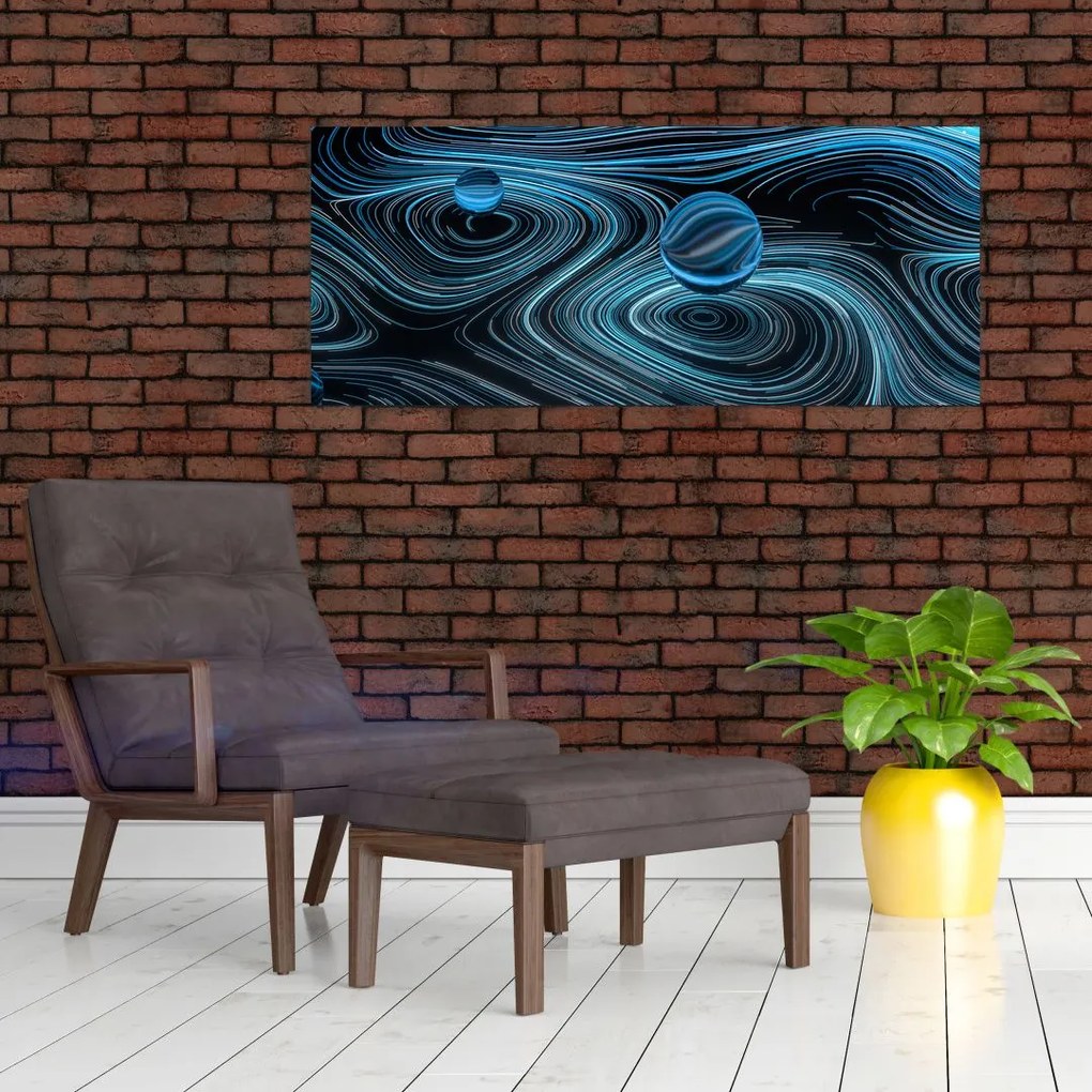 Absztrakt képet (120x50 cm)