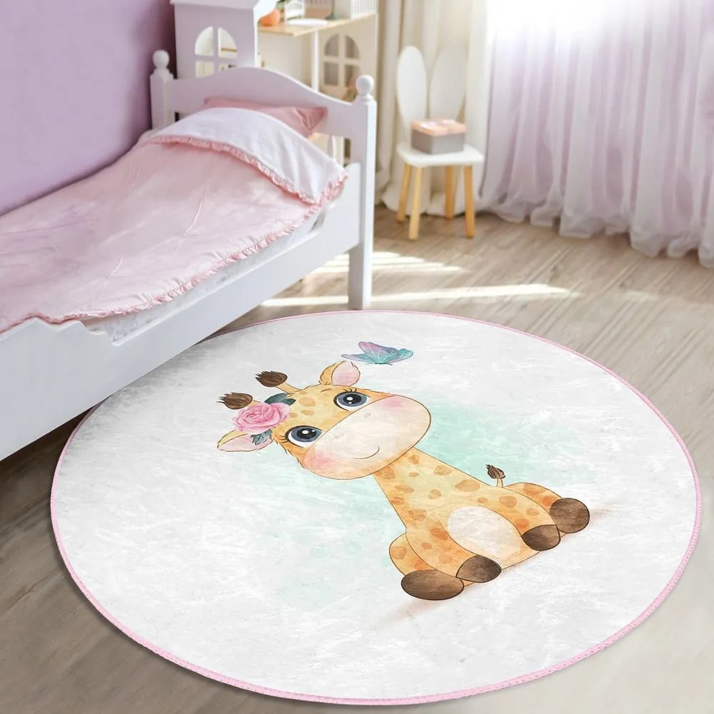 Fehér gyerek szőnyeg ø 80 cm Comfort – Mila Home