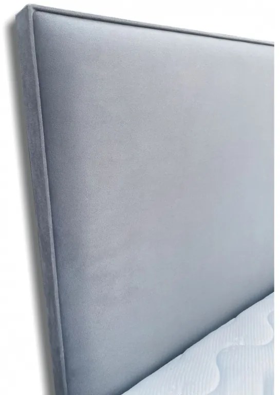 Franciaágy 180 cm Moissa (sötétszürke) (rugós matraccal) (ágyrács nélkül). 1052038