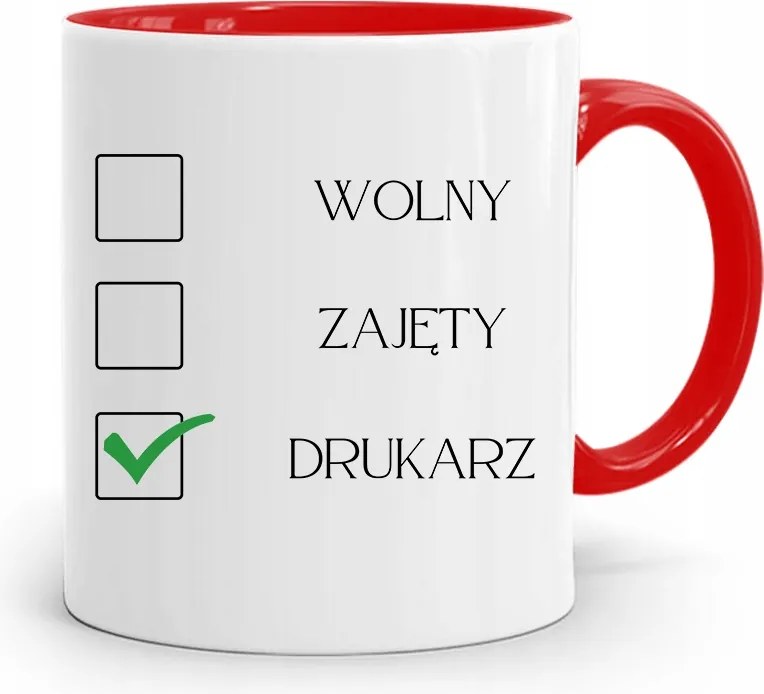 Nyomtató Piros Bögre Születésnapi Ajándék fényképes nyomtatással