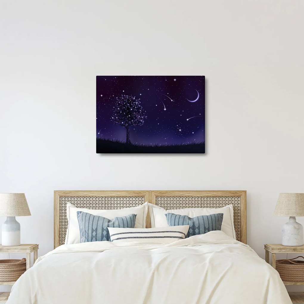 Kép - Illusztrációban fogott éj (70x50 cm)