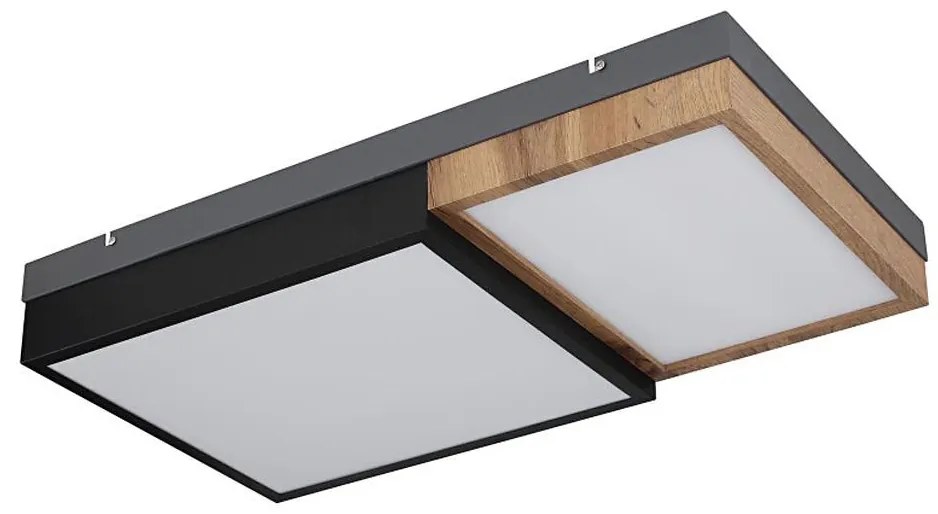 Globo 67286-30 - LED mennyezeti lámpa GUNDI LED/30W/230V barna/fekete