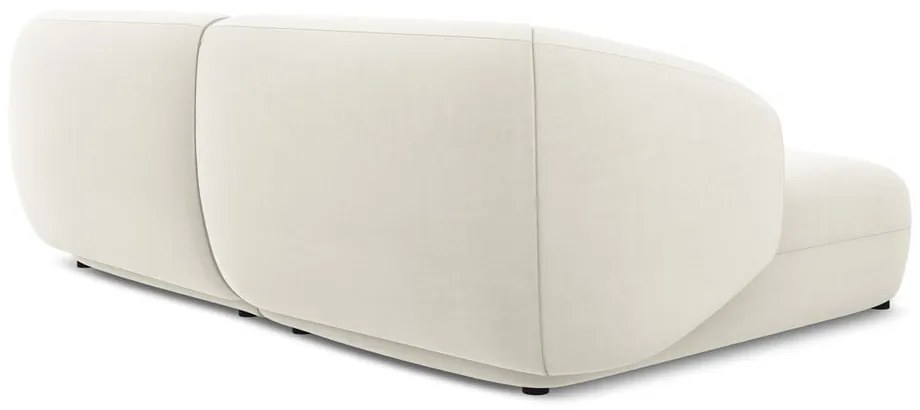 Fehér bársony sarokkanapé (bal oldali) Moana – Makamii