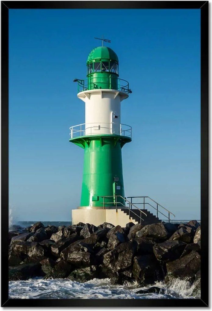 Poszterek keretben 40x60 Világítótorony Tenger