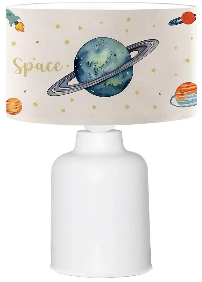 Gyereklámpa CANDY 1xE27/40W/230V fehér/többszínű