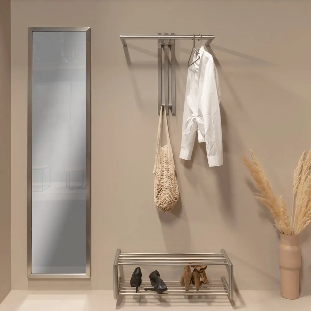 Ezüstszínű fém fali fogas 65 cm Senza – Spinder Design