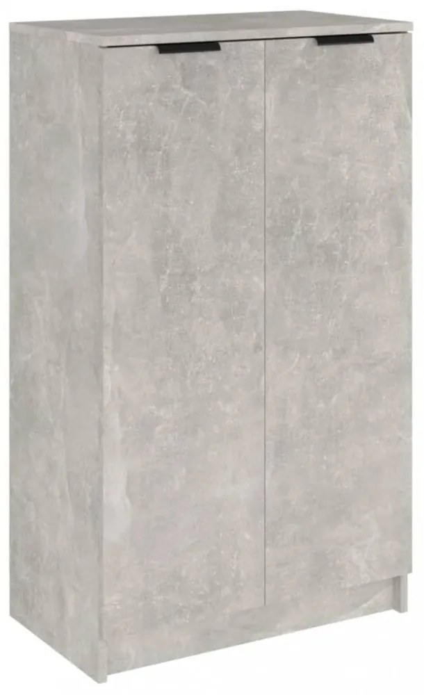 betonszürke szerelt fa cipősszekrény 59 x 35 x 100,5 cm