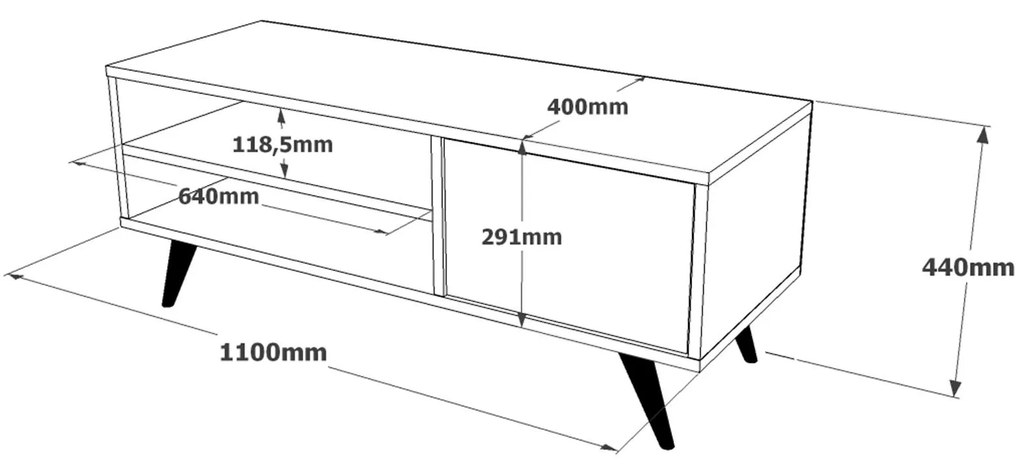 TV asztal/szekrény Cede A. 1067229