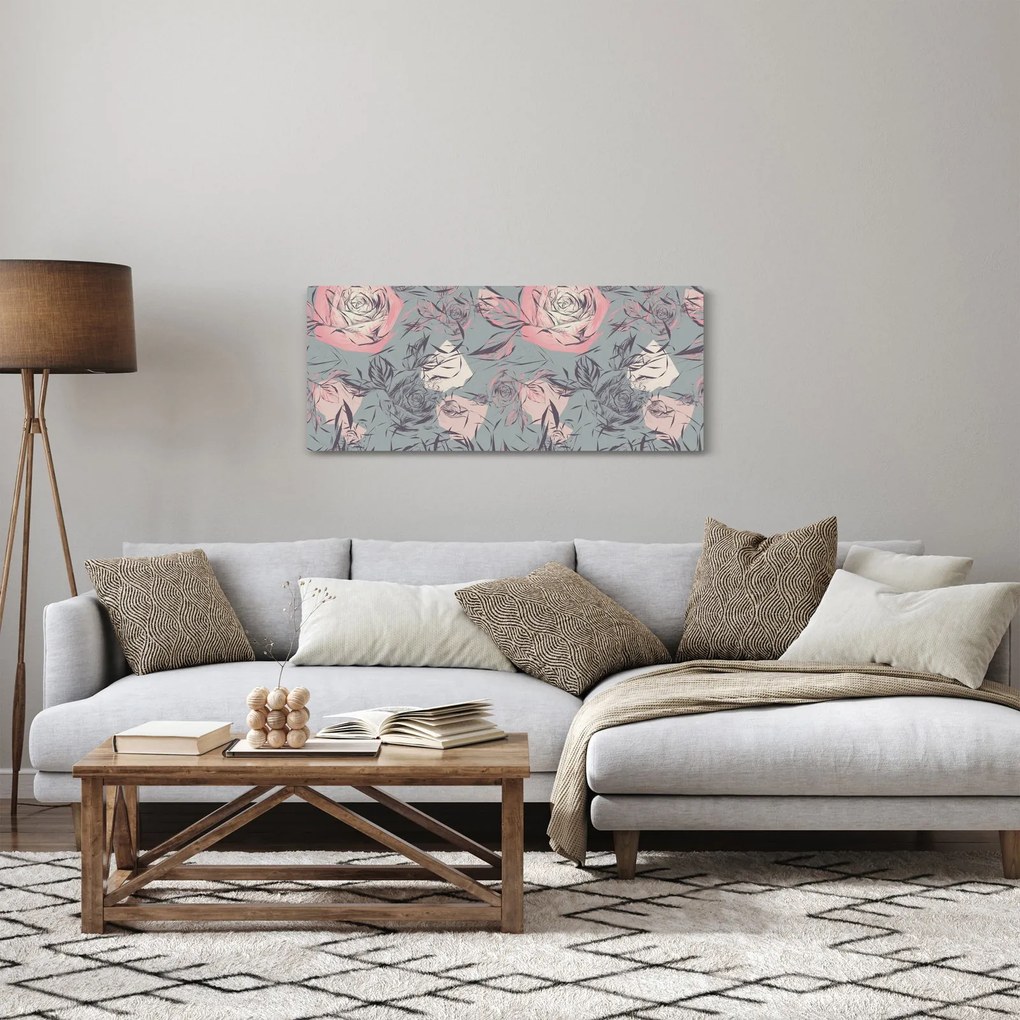 Kép - Rózsák (120x50 cm)