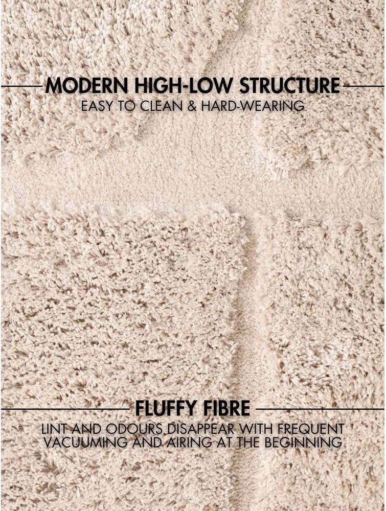 Krémszínű kézi szövésű szőnyeg 200x300 cm Lambeth Jasper – Ted Baker