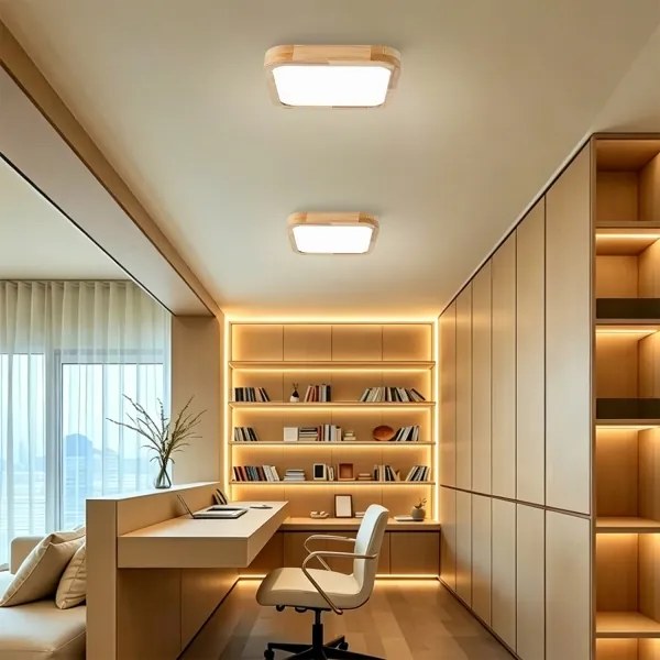 Brilagi - dimmelhető LED lámpa WOODLINE SQUARE LED/48W/230V tölgy 40x40 cm + távirányító