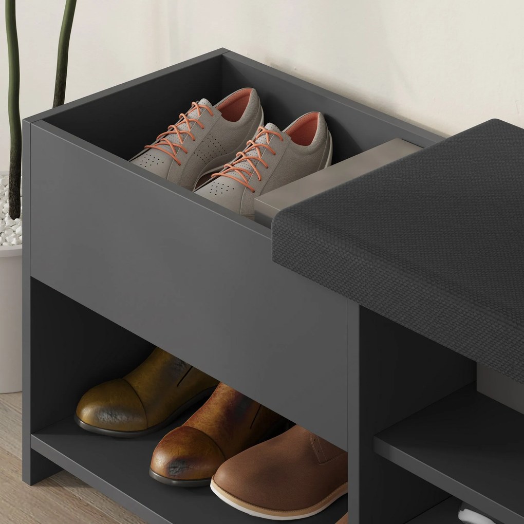 Cipőtároló Filux Bench - Anthracite