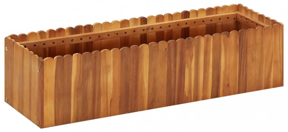 tömör akácfa kerti magaságyás 100 x 30 x 25 cm