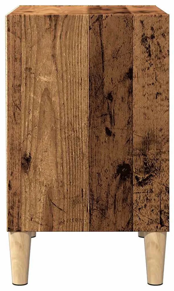 Éjjeliszekrények 2 db Régi fa 40x30x50 cm Gépesített fa