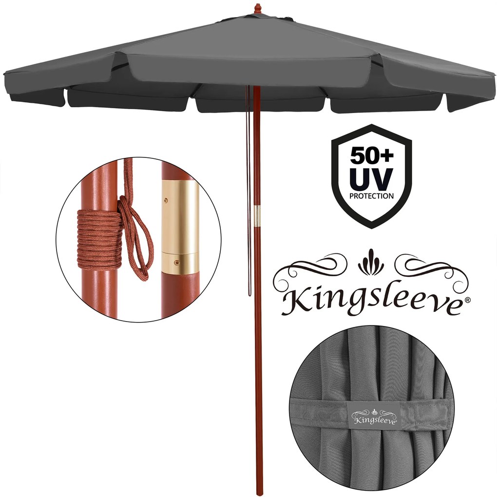 Kingsleeve® Kerti napernyő Ø330cm - antracit