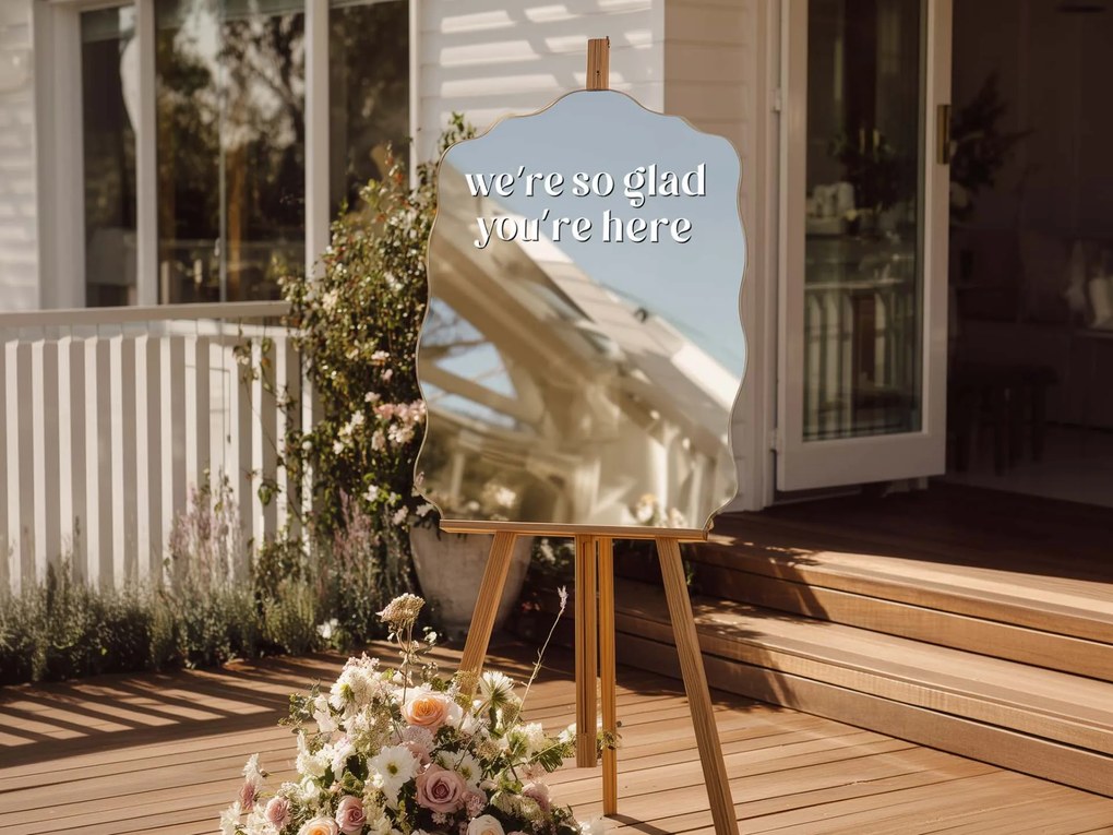 Tükör matrica S43 – We're so glad you're here