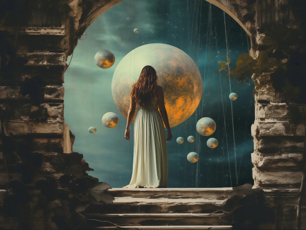 Poszter 20x15cm Színház a romok portálján