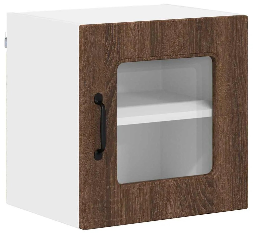 Fali konyhaszekrény 2 pcs Barna Tölgy 40 x 31 x 40 cm Faanyag