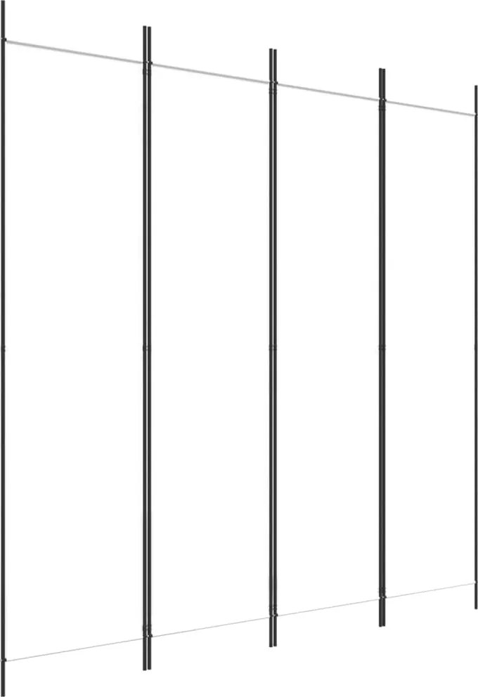vidaXL 4 paneles fehér szövet térelválasztó 200 x 200 cm