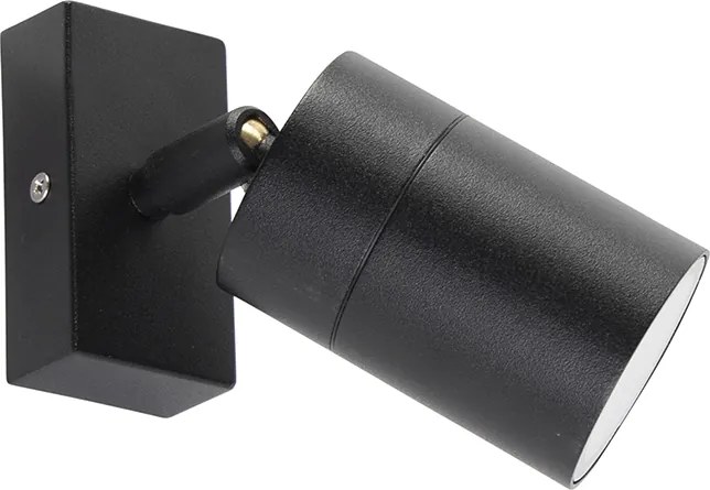 Okos kültéri fali lámpa fekete IP44 WiFi GU10-zel - Solo