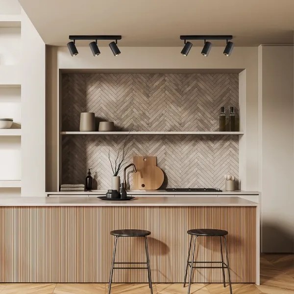 Spotlámpa NICEA 3xGU10/10W/230V fekete