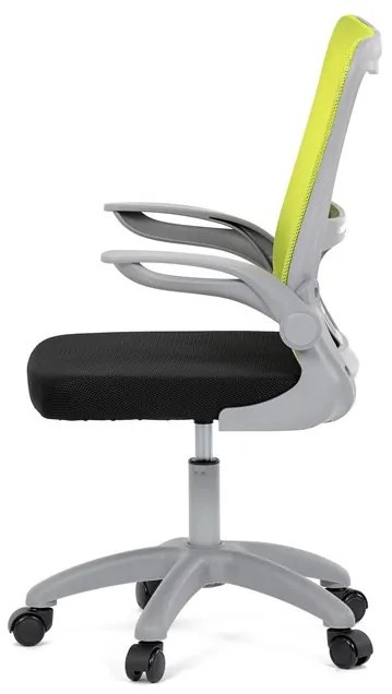 Gyerekszék állítható magassággal, zöld hálós háttámlával. KA-K2008 GRN