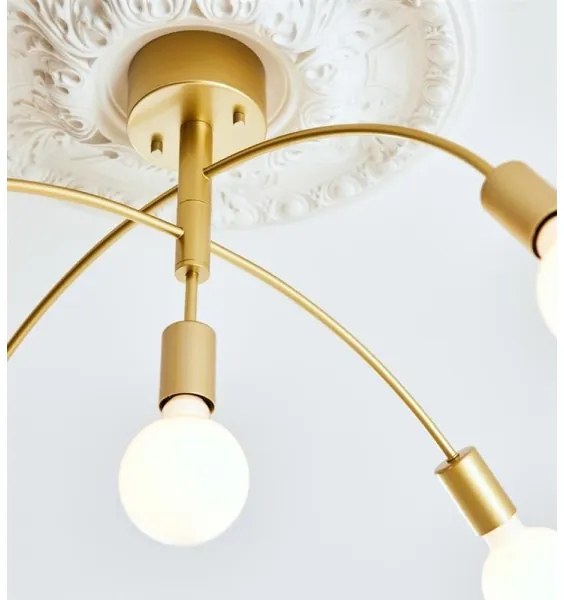 Markslöjd 108285 - Felületre szerelhető csillár CYGNUS 5xE27/40W/230V arany