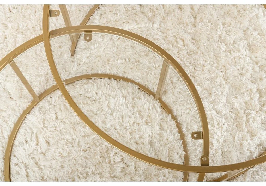 Aurum Gold dohányzóasztal szett 80 cm, 2 db