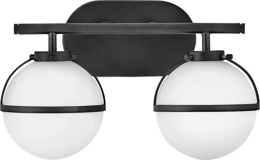 Hinkley Hollis HK-HOLLIS2-O-BK-BATH Fali lámpa 2x60W/E14 IP44