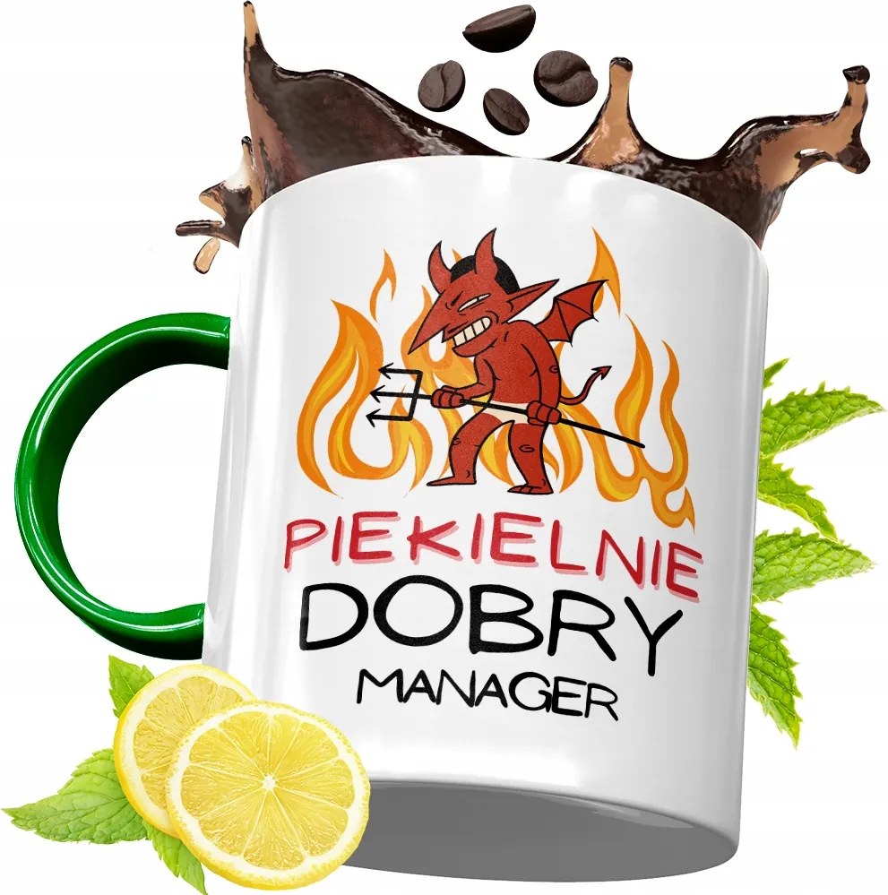 Zöld Bögre Menedzsernek Születésnapra Ajándék fényképes nyomtatással