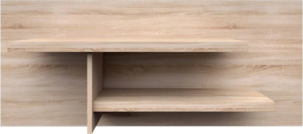 Fali polc, DTD laminált, tölgy sonoma, NORTY