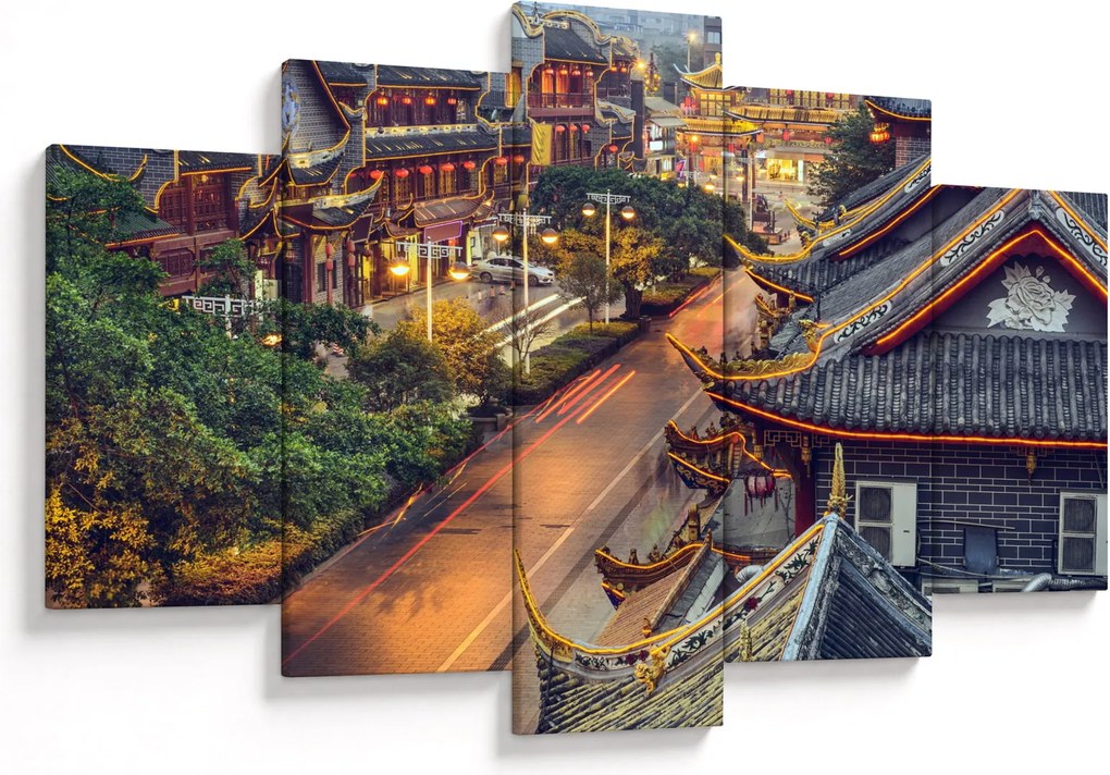 Kép - Qintai Road, Chengdu, Kína (150x105 cm)