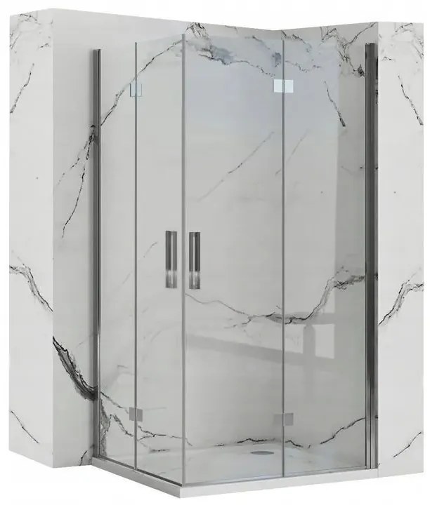 Zuhanykabin Rea Molier Chrome Double 80x100