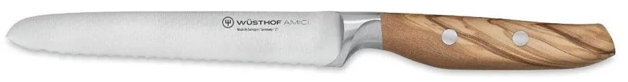 Wüsthof AMICI kenyérvágó kés 14 cm, olívafa markolat