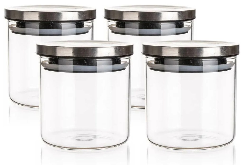 Banquet FREIA 4 részes üvegdoboz-készlet, 650 ml, 0,65 l