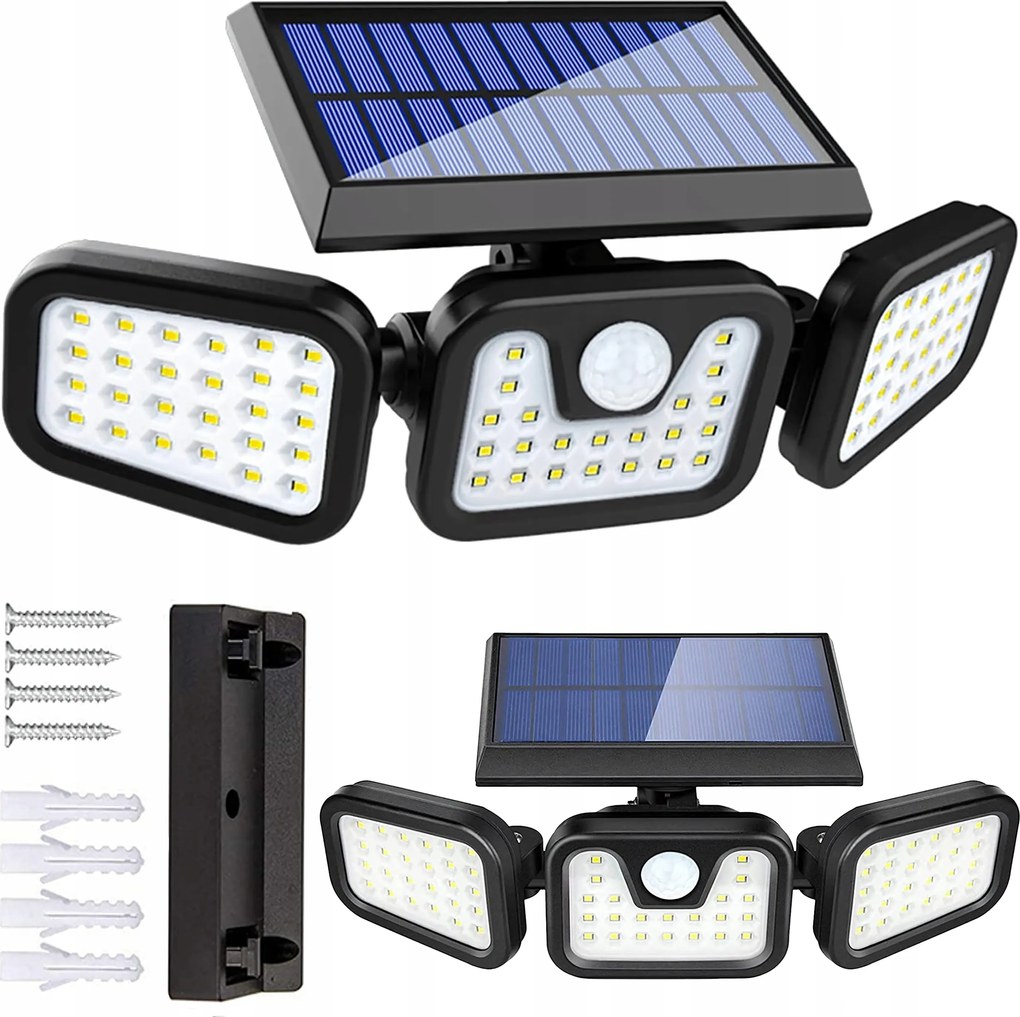 Kültéri Napelemes Lámpa Mozgás- És Szürkületérzékelővel Led 3AZ1BEN A Kertbe